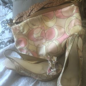 Coach purse and shoes